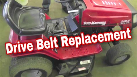 How To Replace The Drive Belt On An MTD Variable Speed Riding Mower With Taryl YouTube