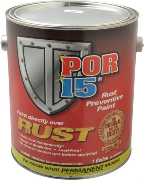 Por 15 1 Gal Black Rust Preventative Paint Msc Industrial Supply Co