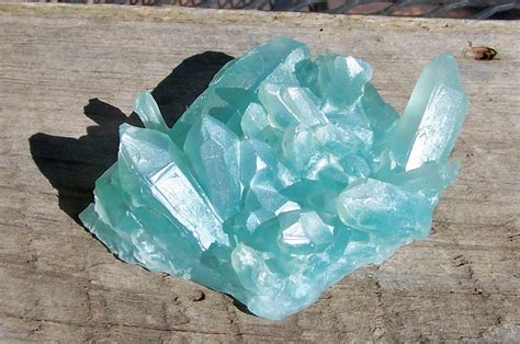 Blue Quartz Aquamarine Crystal Rock Formation Gemstone