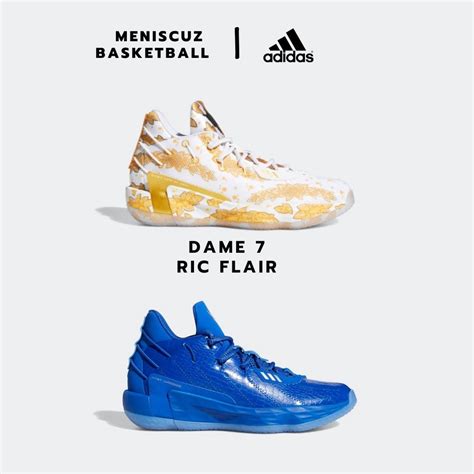 รองเทาบาส Adidas รน Dame Ric Flair แท ไมแทคนเงน เทา