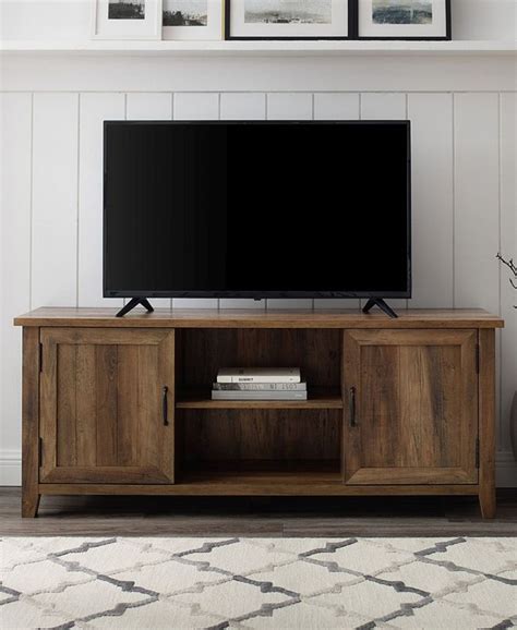 Walker Edison Modern Farmhouse Grooved Door Tv Stand Macys