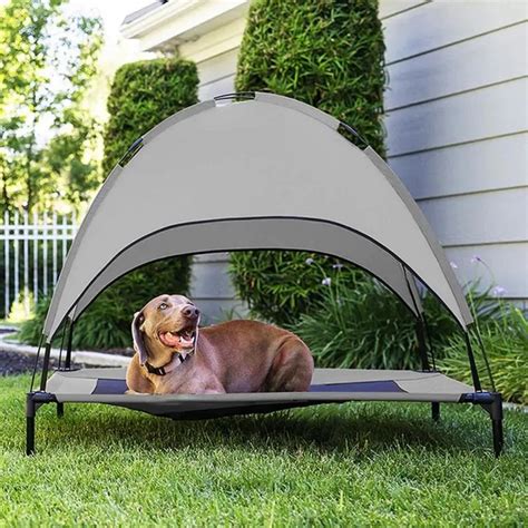 Elevated Pets Dogs Bed Raised Pet Cots Cats Outdoor Camping Tent Sun
