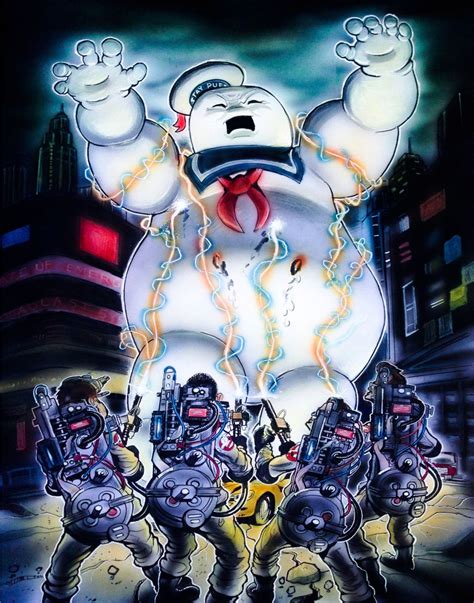 Ghostbusters Vs Stay Puft Marshmallow Man By Unreelmovieposters Poster Prints Ghostbusters
