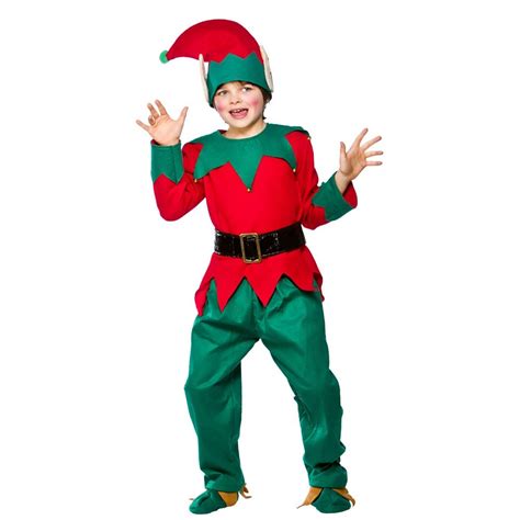 Kids Gnome Elf Dwarf Boys Girls Christmas Fancy Dress Costume Outfit Ebay