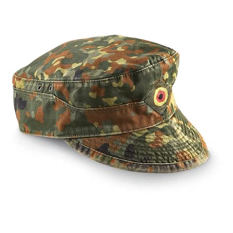 20 Used German Military Field Caps Fleck Camo 167836 Hats And Caps At