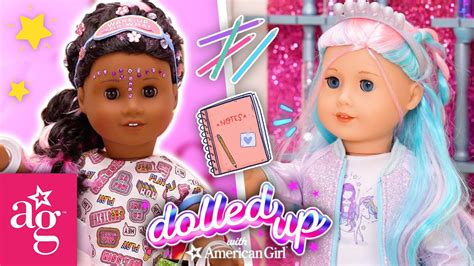 Back To School Sleepover Makeover Dolled Up American Girl Youtube