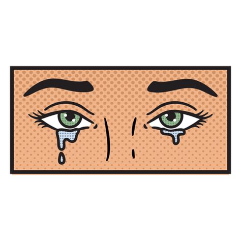 Crying Eyes Comic Png And Svg Design For T Shirts