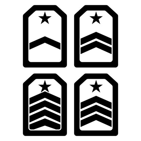 Premium Vector Military Rank Icon Logo Vector Design Template