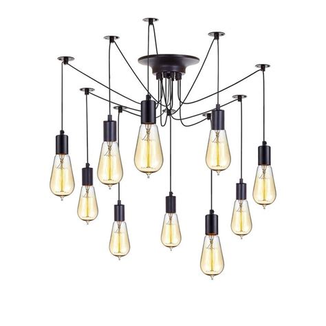 Pendant Light Holder Without Bulbs6 Head Industrial Vintage Style