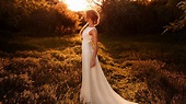 Girl White Dress Sunbeam Forest Wallpaper,HD Girls Wallpapers,4k ...