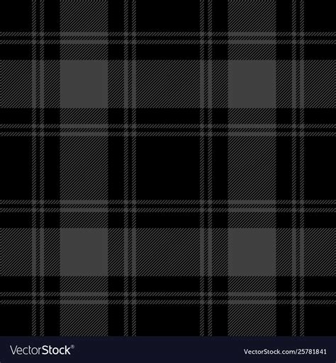 Black And Gray Tartan Plaid Seamless Pattern Vector Image