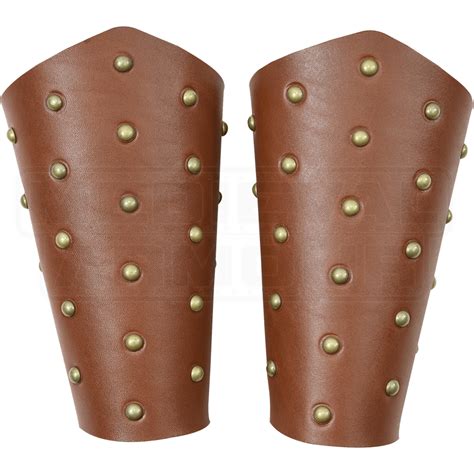 Studded Wrist Bracers Dk6089 By Medieval Armour Leather Armour