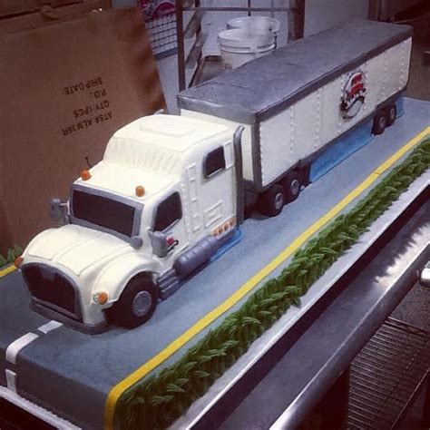 Semi Truck Cake Adrienne And Co Bakery Dump Truck Birthday Party