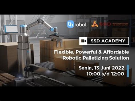SSD ACADEMY OnRobot Flexible Powerful Affordable Robotic Palletizing Solution YouTube
