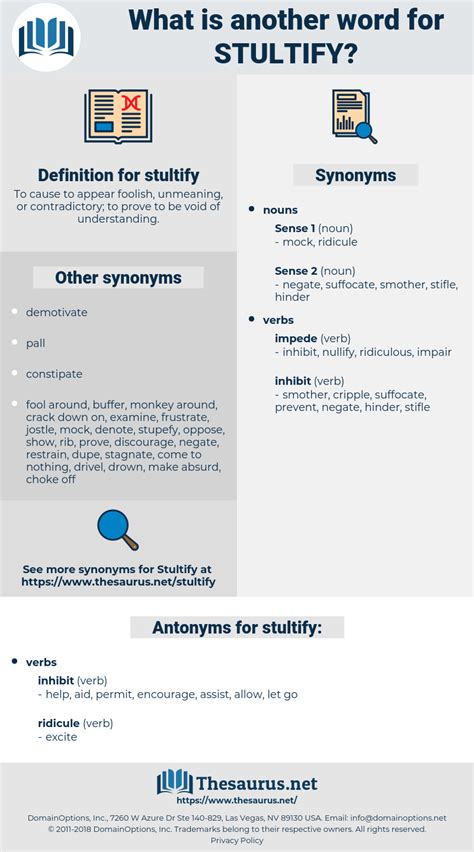 Stultify 253 Synonyms And 8 Antonyms
