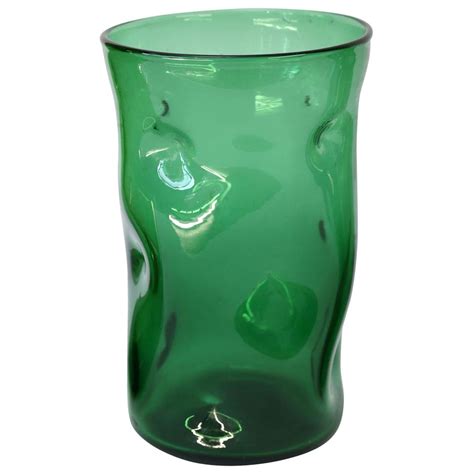 Green Empoli Glass Vase At 1stdibs