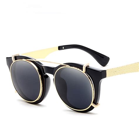 Famous Clip On Men Sunglasses Fashion Designer Sun Glasses Stylish Round Sunglass Uv400 De0625