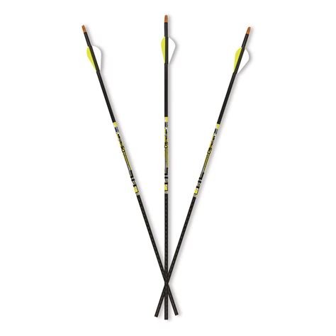 Easton 65 Whiteout Carbon Arrows 6 Pack 723775 Arrows Bolts