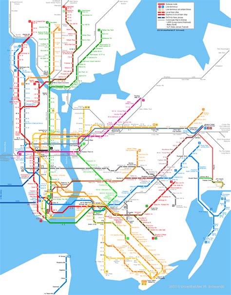 Nyc Subway A Train Map Florida Gulf Map