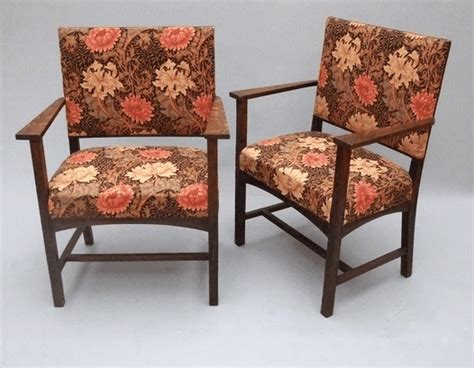 In the world of art, the arts and crafts movement is assigned as style in decorative and fine arts, active between 1880 and 1910 inspired by. Edwin Lutyens oak Arts & Crafts Movement carver chairs ...