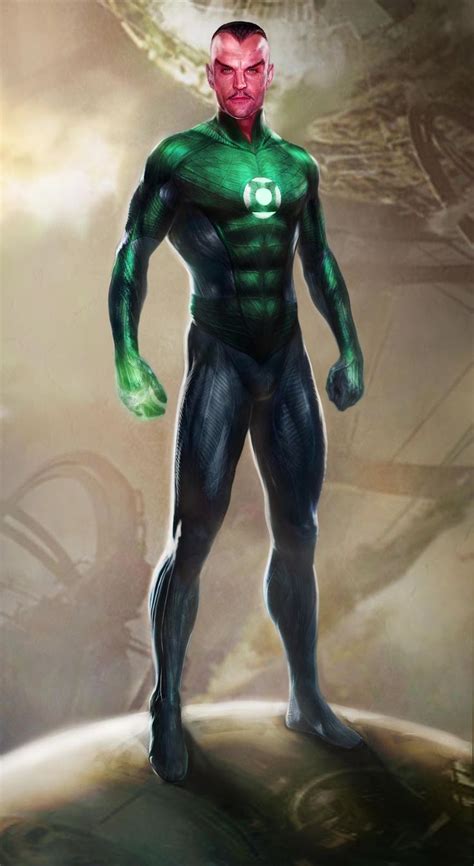 Image Of Thaal Sinestro As A Green Lantern From An Artwork Of The Movie