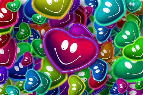 Download Colors Smile Love Artistic Heart 4k Ultra Hd Wallpaper