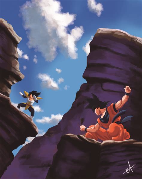 Goku And Vegeta Saiyan Saga