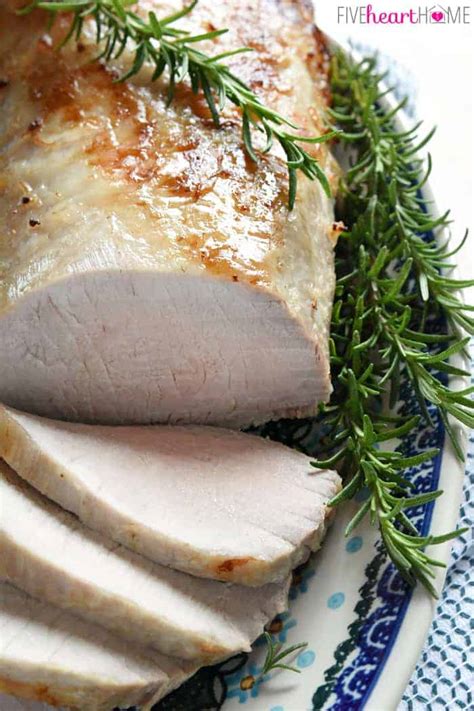 Nice results but i brined my 4.5lb. Rosemary Cider Brined Pork Loin • FIVEheartHOME