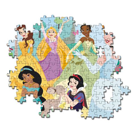 Puzzle Clementoni Supercolor Glitter Disney Princess 104 Piese Emagro