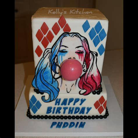 To celebrate, her cast mates. Harley Quinn Birthday Cake - CakeCentral.com