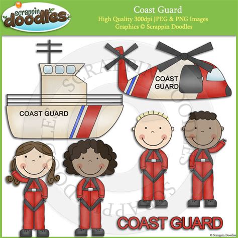 To help teach your kids about our military and the differences between each branch, here are five coloring pages with some fun facts about the united states army, marine corps, navy, air force, and coast guard. Coastguard clipart - Clipground