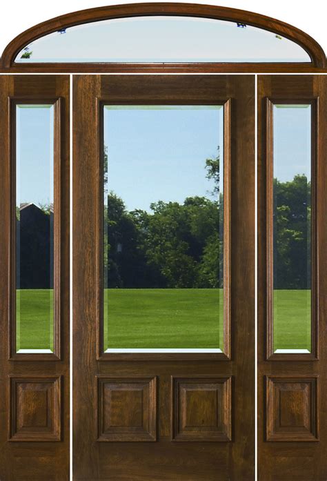 Mahogany Doors With Elliptical Transoms 68