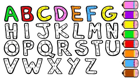 Alphabet Art Drawings For Kids Alphabet Drawing Drawi