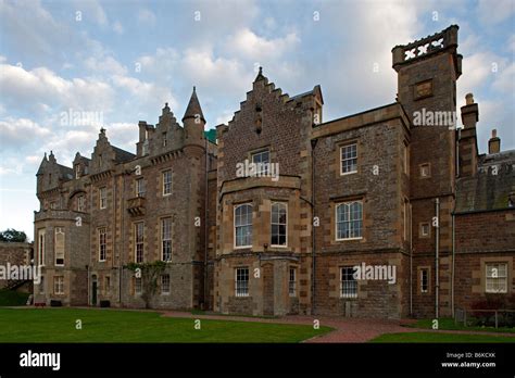 Abbotsford House Romanric Baronial Mansion Of Walter Scott By William