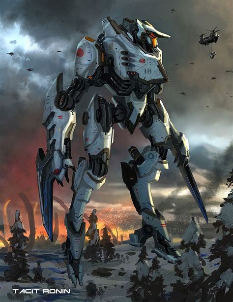 Tacit Ronin Concept Art Pacific Rim Pacific Rim Jaeger Character Design