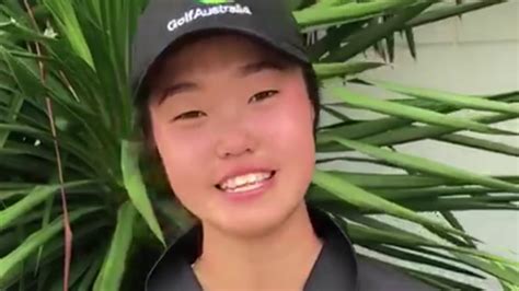 Grace Kim Chats After The Second Round Of The 2018 Womens Amateur Asia Pacific Youtube