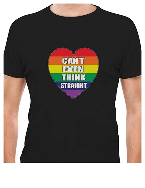 Make Custom T Shirts Regular Gay Love Cant Even Think Straight Gay