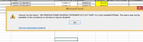 Macro Error On Excel File Microsoft Community