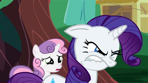 202799 Safe Screencap Rarity Sweetie Belle Sisterhooves Social Angry Female Derpibooru