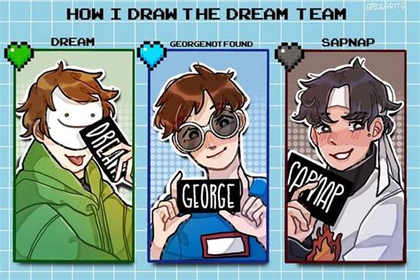 𝖘𝖈𝖍𝖊𝖒1𝖓𝖌 In 2020 Dream Team Dream Friends Minecraft Fan Art
