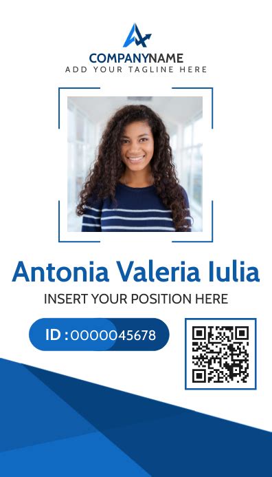 Id Card Corporate Badge Template Postermywall