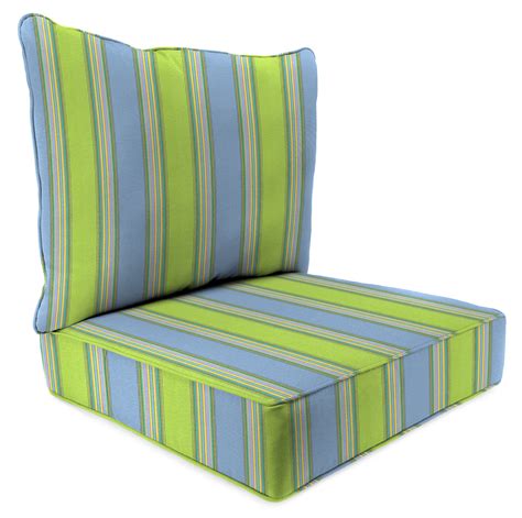 Sunbrella Assorted Multi Color Striped Square Deep Seat Outdoor Seating