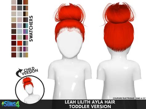 Coupure Electrique Leahlillith`s Ayla Hair Retextured Sims 4 Hairs