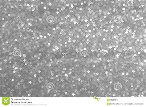 Sparkly Glitter Silver Grey Background Bokeh Effect Stock Image