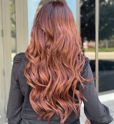 Red Hair Extensions Style By Salon Armandeus Aventura