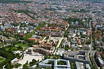 Aerial image München - Construction site for the new building eines ...