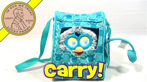 Furby Fashions Blue Sling Backpack Carrier With Head Phones Funrise