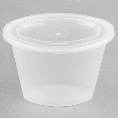 newspring e506 ellipso 6 oz oval plastic souffle portion cup with