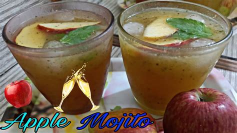 Apple Mojito Recipe Summer Drinks Fresh Apple Juice Mocktails