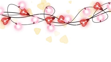 Decorative Light String Png Transparent Valentines Day Light Effect